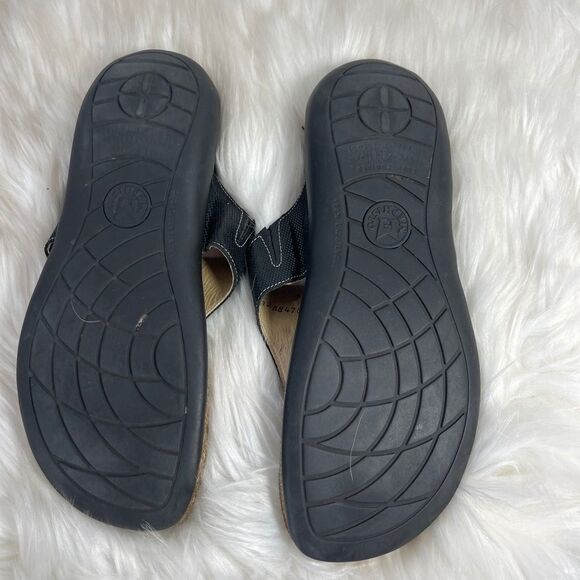 Mephisto Agacia Black 'thong Sandals Sz 40/10 - Picture 7 of 10